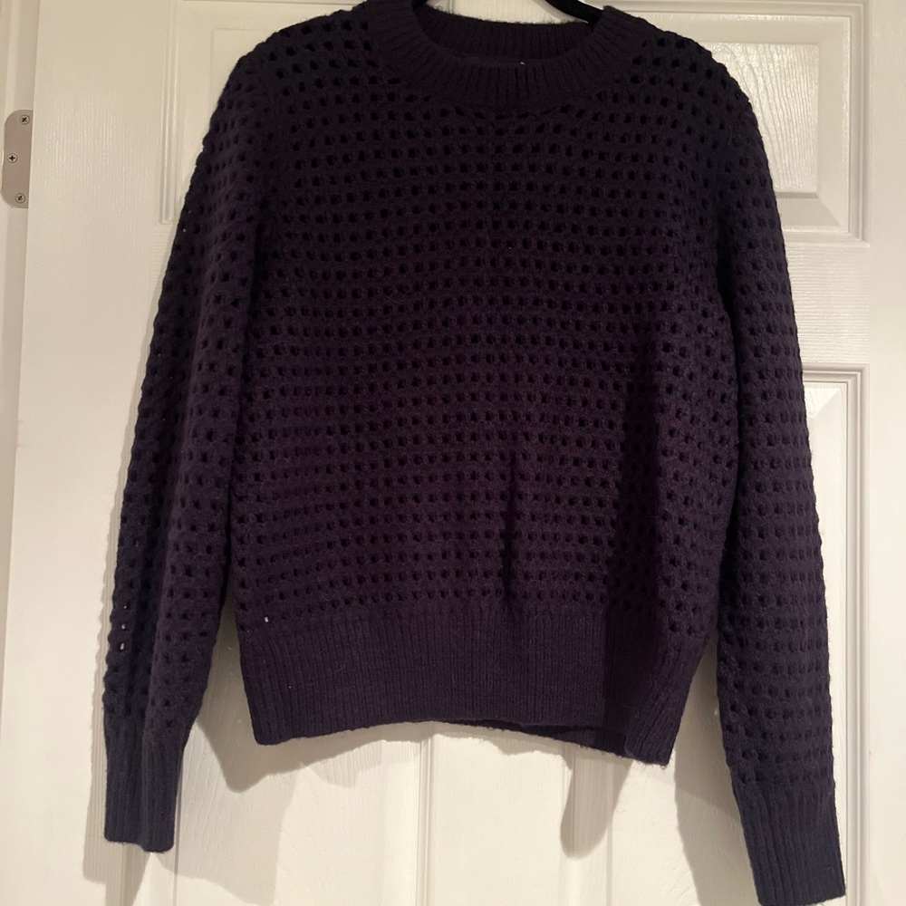 Ann Taylor navy blue Crew Neck Sweater
